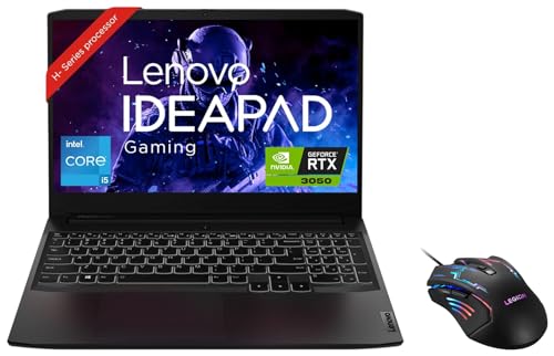 Image of Lenovo IdeaPad Gaming 3 Intel Core i5-11300H 15.6 inch(39.62cm) FHD IPS 120Hz Gaming Laptop (NVIDIA RTX 3050 4GB /Alexa /3 Month Game Pass /Shadow Black /2.2Kg),82K101G0IN + M200 Gaming Mouse