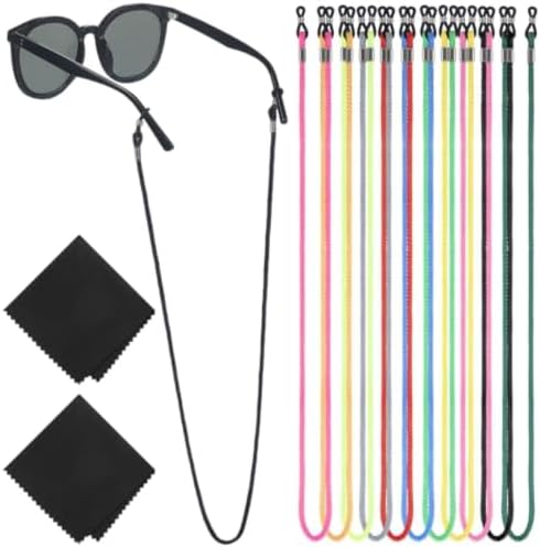 Eboot 12 Pcs Eyeglasses Strap Holder for Women, Colorful Chains Lanyard