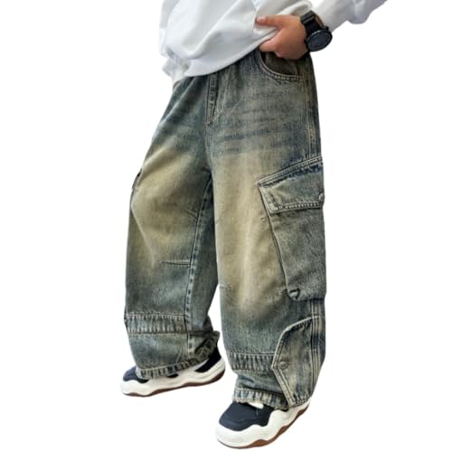 Boys Cargo Pants Lightweight Comfortable Trousers for Everyday Wear Ages 4-12 Perfect for Outdoor Activities and