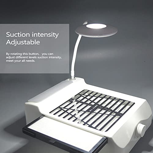 Extractor de polvo para uñas BQAN 60w con lámpara y filtro miniatura 6