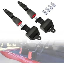 Golf Cart Seat Belt Bracket Kits, Retractable Replacement Band Accessory Compatible with EZGO Yamaha Club Car, 42" L