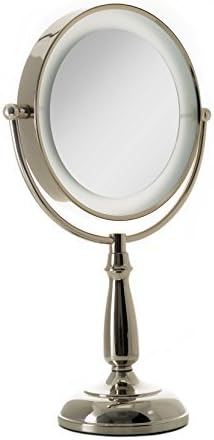 Miniatura 4 de Zadro Espejo de maquillaje de 11 pulgadas con luces y aumento regulable táctil LED iluminado espejo de maquillaje con aumento 5X1