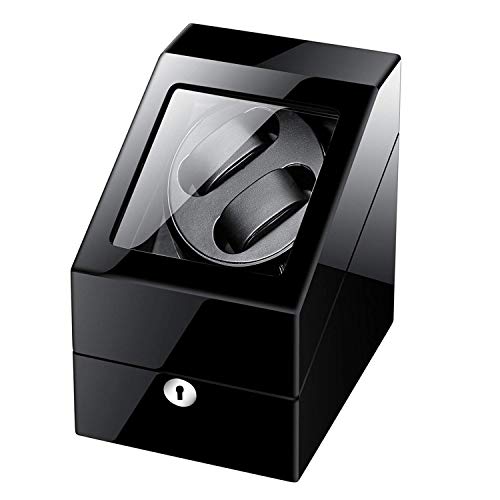 Preisvergleich Produktbild NBVCX Wohnaccessoires Automatischer Uhrenwickler aus Holz Doppeluhren Aufbewahrungsboxen Uhrenbeweger für Automatikuhren Benutzerdefiniert für 2 Uhren