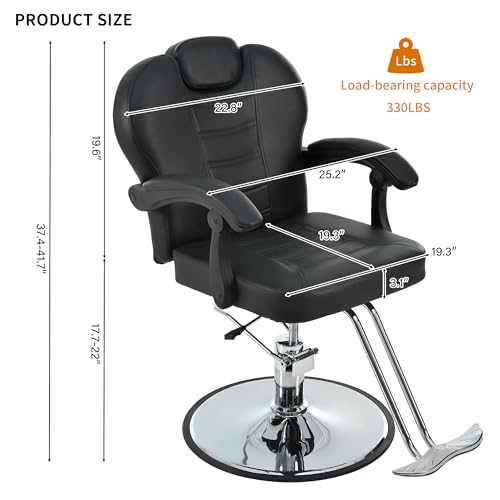 NicBex-Wooden-Salon-Chair-for-Hair-Stylist-360-Swivel-Reclining-Barber-Chair-with-Hydraulic-Pump-for-Spa-Hair-Salon-Chair-Tattoo-Chair-Barber-Chair-Adjustable-Height-Spa-Beauty-EquipmentBlack