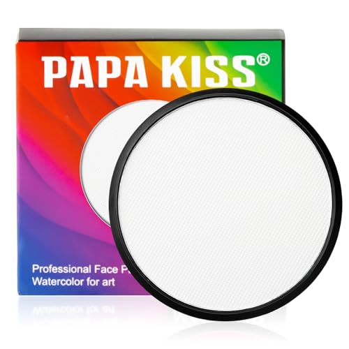 Maquillage Halloween, yisight Maquillage Enfant, Body Painting, Maquillage Halloween Adulte,Peinture Visage, Halloween Carnaval Théâtre Cosplay (Blanc)