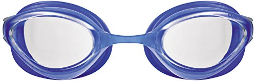 Image of ARENA Python Swim Goggles for Men and Women, Clear / Blue, Non-Mirror Lens