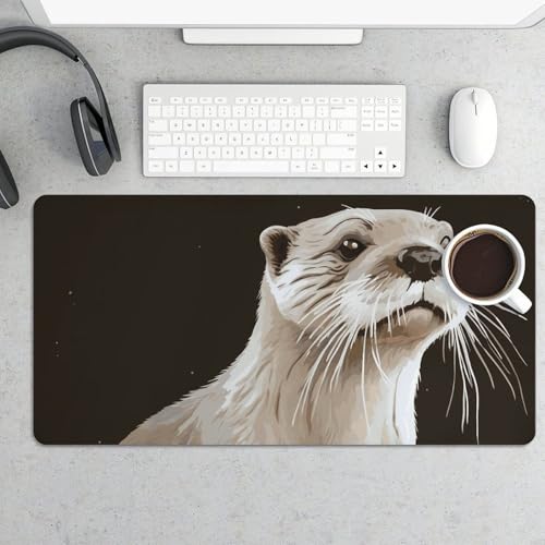 Desk Pad Protector Otter Mouse Mat 24x12 Pulgadas