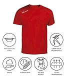 Asioka Uniseks 75/09 T-Shirt, Czerwony, XL