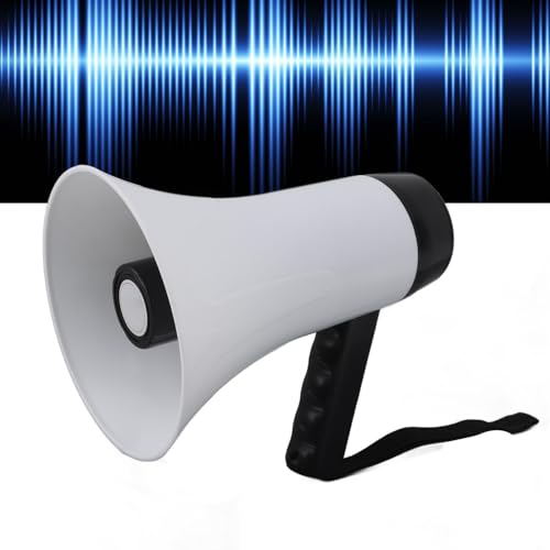 Megafone Portátil, Alto-falante Megafone ABS 30W 1500mAh para Futebol