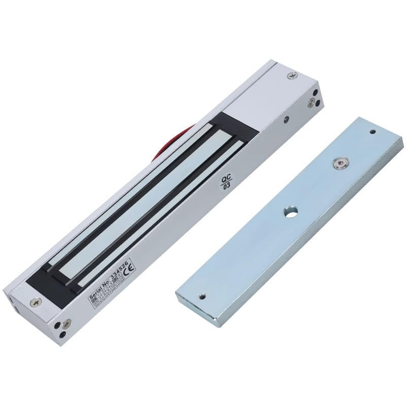 Magnetic Door Lock, 600LBs/280KG Electromagnetic Lock, Magnetic Door Lock System, 12V Door Magnets, Door Access Control System, Single Door