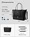 HOTOR Travel Duffel Bag - Weekender Bags for Women, Gym Tote Bags with Shoe Compartment, Carry On Overnight Bag with Toiletry Bag for Travel Essentials and Travel Accessories, Black, 13.4