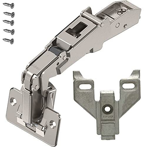 Blum 71T6550 Wide Angled Hinge 170 Degree, FACE Frame Application, Full Overlay with 0mm Face Frame Plate 175L6600.22 (2 - Set) Blum 71T6550 Wide Angled Hinge 170 Degree, FACE Frame Application, Full Overlay with 0mm Face Frame Plate 175L6600.22 (2 - Set)