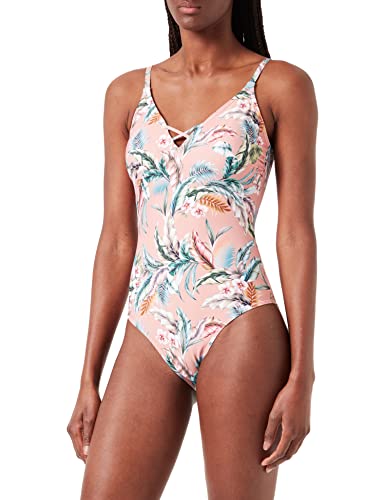 ESPRIT Damen Badeanzug Malibu Beach Rcs Pad.swims., Salmon, 44