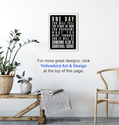 Yellowbird Art & Design Black Office Decor Inspirational Quotes - Positive Quotes Posters For Men thumb #4
