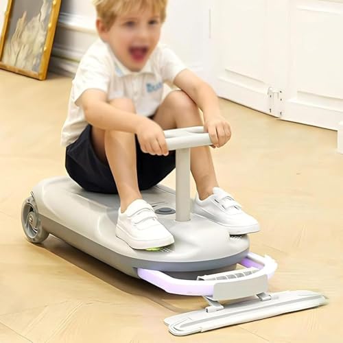 Kart De Limpieza Para NiñOs, Kart EléCtrico, Coche De Limpieza Para NiñOs, Coche Oscilante Con FuncióN De Limpieza De Suelos, Con Velocidad Ajustable Y 6 L De Almacenamiento Integrado