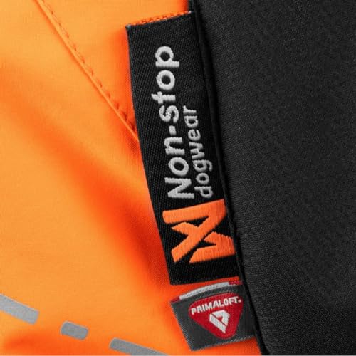 Non-stop dogwear Glacier Jacket 2.0, warme Hundejacke für Winter und kaltes Wetter mit Leinenöffnung und Beinschlaufen, Blau, Größe 50 für mittelgroße Hunde