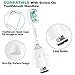 Jiuzhoudeal Replacement Toothbrush Heads for Philips Sonicare E-Series, Compatible with Sonicare Essence, Elite, Advance, CleanCare Screw-on Electric Toothbrush HX7022/66, 6 Pack