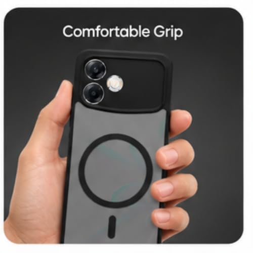 Image of Mobile Back Case for Oppo F33 Pro 5G, Back Cover Matte Hard PC Back + Soft TPU Bumper Shockproof Back Caes Cover (Oppo F33 Pro 5G)