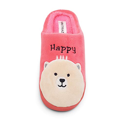 Image of VRITRAZ Women's Comfort Slip On Closed Toe Warm Winter House Clog Indoor Slipper