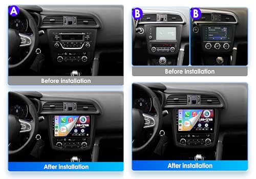 Radio 2 DIN Android 15.0 para Kadjar 2015-2019 con navegador GPS y WiFi 5G Y400s 2