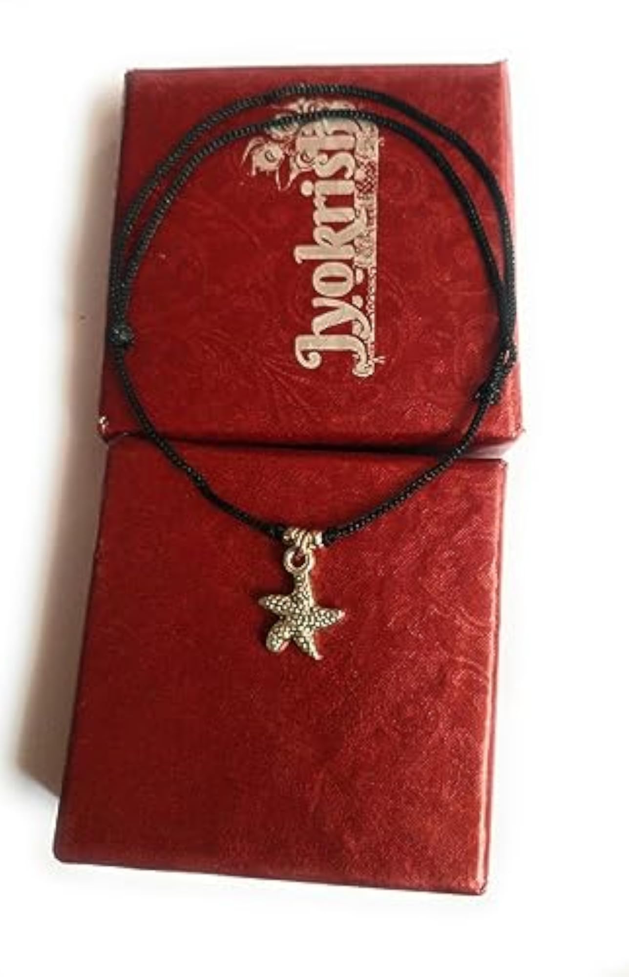 Handmade Adjustable Black Thread Starfish Anklet