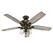 Hunter Fan 52" Regal Bronze Ceiling Fan includes Three-light Fitter with Clear Glass, 5 Blade (Certified Refurbished)