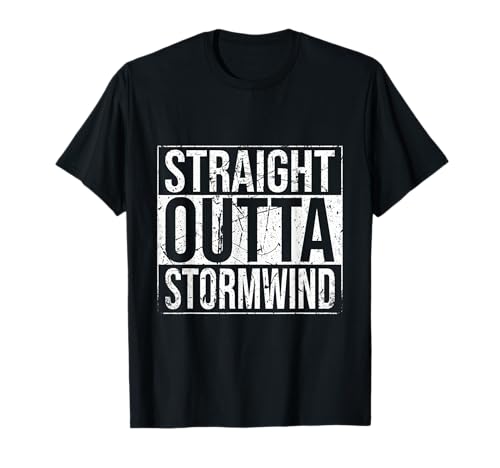 Straight Outta Stormwind WoW Alliance Gamer Gift Vintage T-Shirt