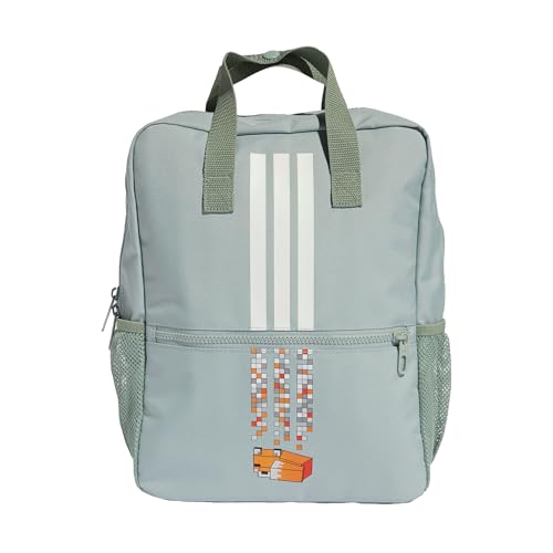 adidas Unisex Kids MINECRAFT KIDS BACKPACK, Wonder Sage/white, One size