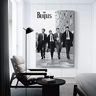 JMUNG Poster décoratif sur toile The Beatles pour chambre à coucher – 30 x 45 cm - Les Beatles, Paul McCartney, John Lennon, RIngo Starr, George Harrison JMUNG Poster décoratif sur toile The Beatles pour chambre à coucher - 30 x 45 cm – Image 3