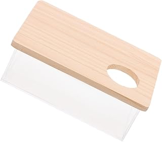 POPETPOP Box Hamster Sand tub Small Animal House Reptile Sand Hamster Bath Tube Sand Bath for Hamsters Hamster Bathroom Gerbil cage Hamster Bath House Trash can Fully Transparent Wooden