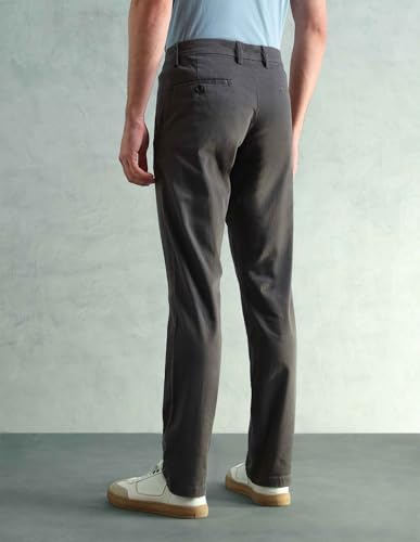 Image of Arrow Sport Men Slim fit Cotton SolidMid Rise waistTrousers