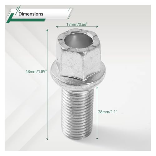 Pernos rueda coche WHT002437 acabado de alta precisión M14x1.5 para Arteon 2017 6