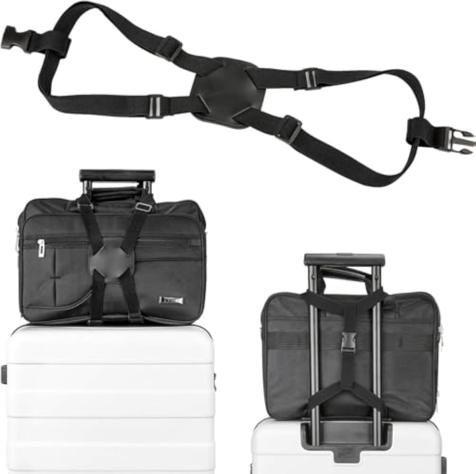 Adjustable Elastic Travel Luggage Straps Bag Bungees, 2PCS Set