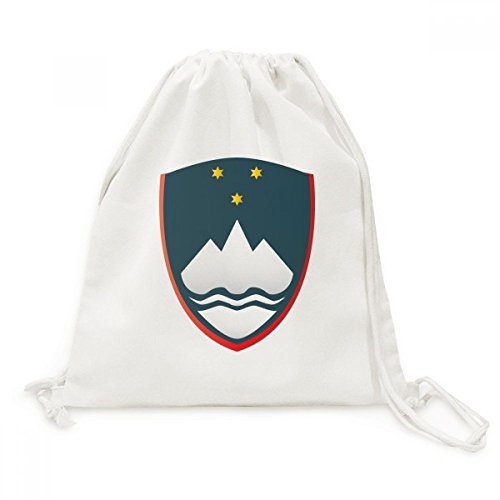 Emblème national Slovénie sac à dos toile avec cordon de serrage robuste