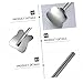 PRETYZOOM 4pcs Handle Stainless Steel Straw Spoon Creative Mixing Spoons for Tea and All Drinks for Picnics Gatherings and Office Use