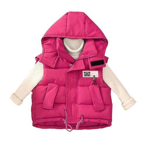 Boys Girls Hooded Puffer Vest Sleeveless Padded Jackets Zip Up Winter Coat Kids Lightweight Gilet with Pockets Outwear2