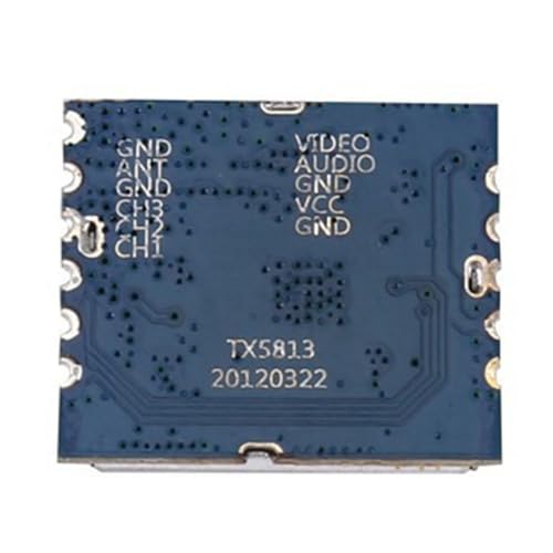 Oiqippnbv Módulo Transmisor VTX TX5813 de 5,8 G y 20 MW Módulo Transmisor RF Control de Interruptor de Audio y Video FPV VTX