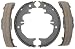 ACDelco 17850B Professional Bonded Rear Parking Brake Shoe Set