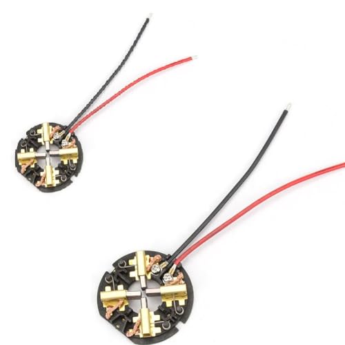 Portaescobillas de Carbón, Conjunto de Tarjetas de Escobillas de Repuesto para Taladro Percutor, para Accesorios de Taladro Percutor y Atornillador de Impacto para AEG Milwaukee M18/ M12 (2PCS)