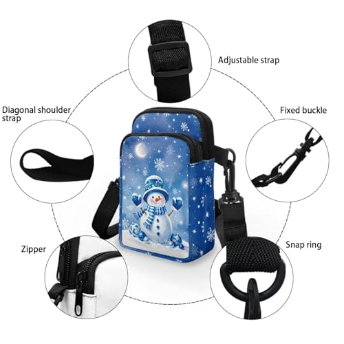 Image of Hawaiian Tribal Small Crossbody Bags for Women Cell Phone Bag Purse, Sea Turtle Zipper Sling Purses Shoulder Bag