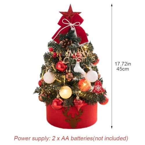 Mini árbol de Navidad artificial de sobremesa para decorar tu hogar y cocina con encanto 3