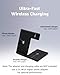 3 in 1 Foldable Wireless Charging Station for Apple Devices, 15W Fast Wireless Charger Stand for iPhone 17/16/15/14/13 /Plus/Pro/Pro Max/12/11, Apple Watch 10/9/8/7/Ultra2/Ultra/SE, AirPods 4/3/2/Pro