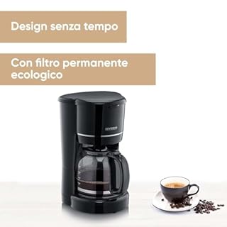 SEVERIN Macchina Caffè Americano Con Filtro Permanente, 10 Tazze, Funzione Di Mantenimento In Caldo, Spegnimento Automatico, KA 4320