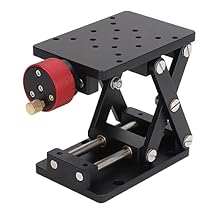 FTVOGUE Aluminum Alloy Manual Lifting Laboratory Scissor Type Lifting Stand Lab Jack Stand