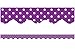 Teacher Created Resources Purple Polka Dots Scalloped Border Trim