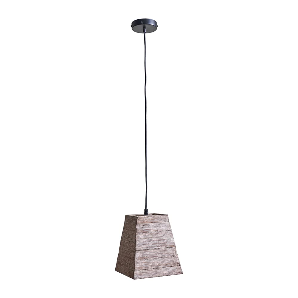 Valuelights Unisex Brown Wood Ceiling Light Pendant In