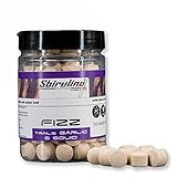 Tarro de 100 g. Sbirulino Pastillas efervescentes para pesca de carpas, diámetro 9, 100 g, sabor a ajo/calamar, color blanco
