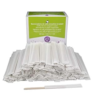 Gobetree 500 Holz Kaffeerührstäbchen einzeln verpackt