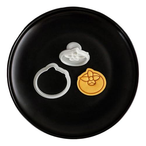 Molde de plástico para hornear con temática de Año Nuevo Creativo Molde de Galletas Multifuncional para Fondant Chocolate Galletas