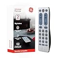 GE Big Button Universal Remote Control for Samsung, Vizio, Lg, Sony, Sharp, Roku, Apple TV, TCL, Panasonic, Smart TVs, Streaming Players, Blu-Ray, DVD, 2-Device, Silver, 33701